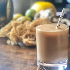 A picture of SUPERFOOD Smoothie /Drink (sea moss, frozen soursop) Vegan.
