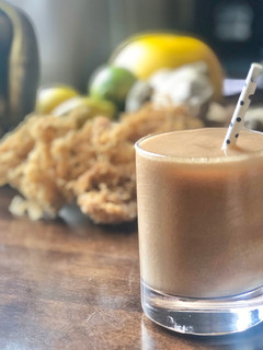 A picture of SUPERFOOD Smoothie /Drink (sea moss, frozen soursop) Vegan.