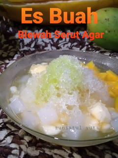 Foto resep Es Buah Blewah Serut Agar