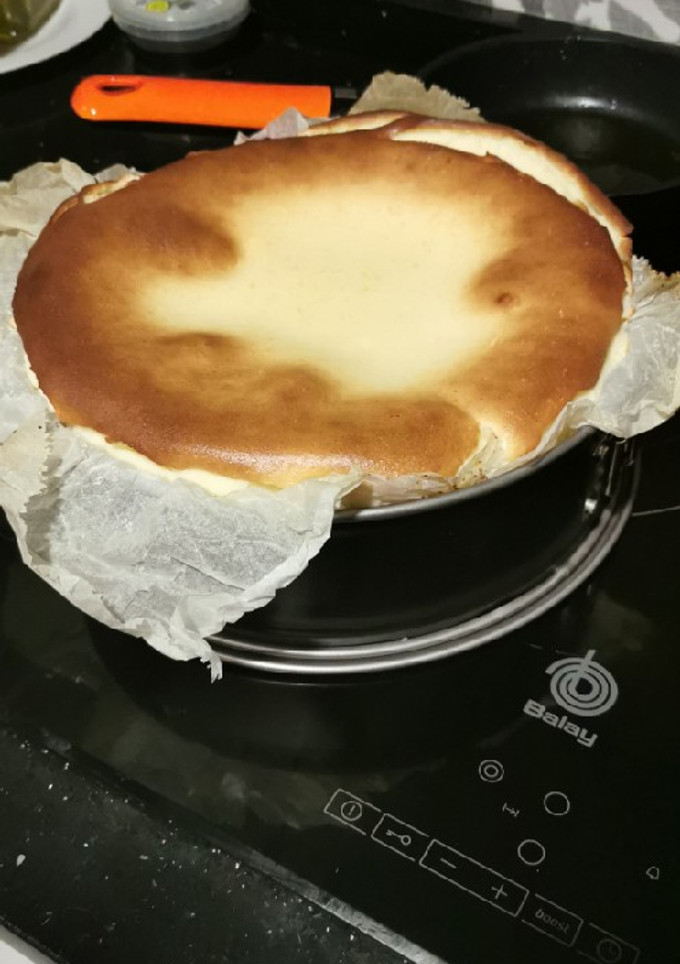 Una foto de Tarta de queso al horno con Monsieur Cuisine plus