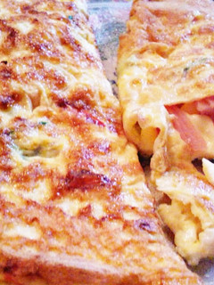 Una foto de Omelette de jamón y queso