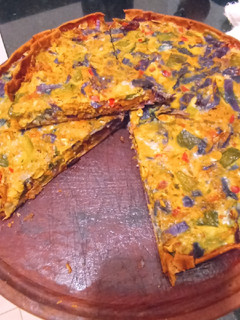Una foto de Tarta integral de verdura