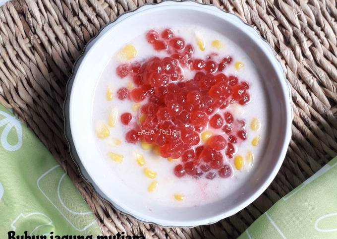 Bubur jagung mutiara