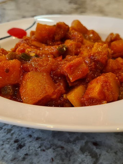 Una foto de Pisto de calabaza