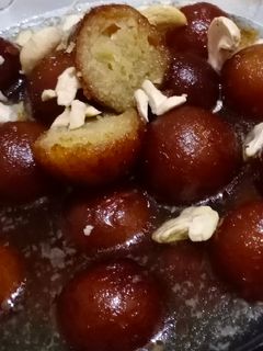 A picture of Khoya gulab jamun.
