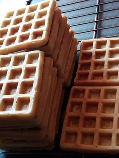 A picture of Homemade waffles.