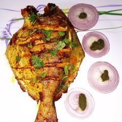 A picture of Pomfret fish fry.