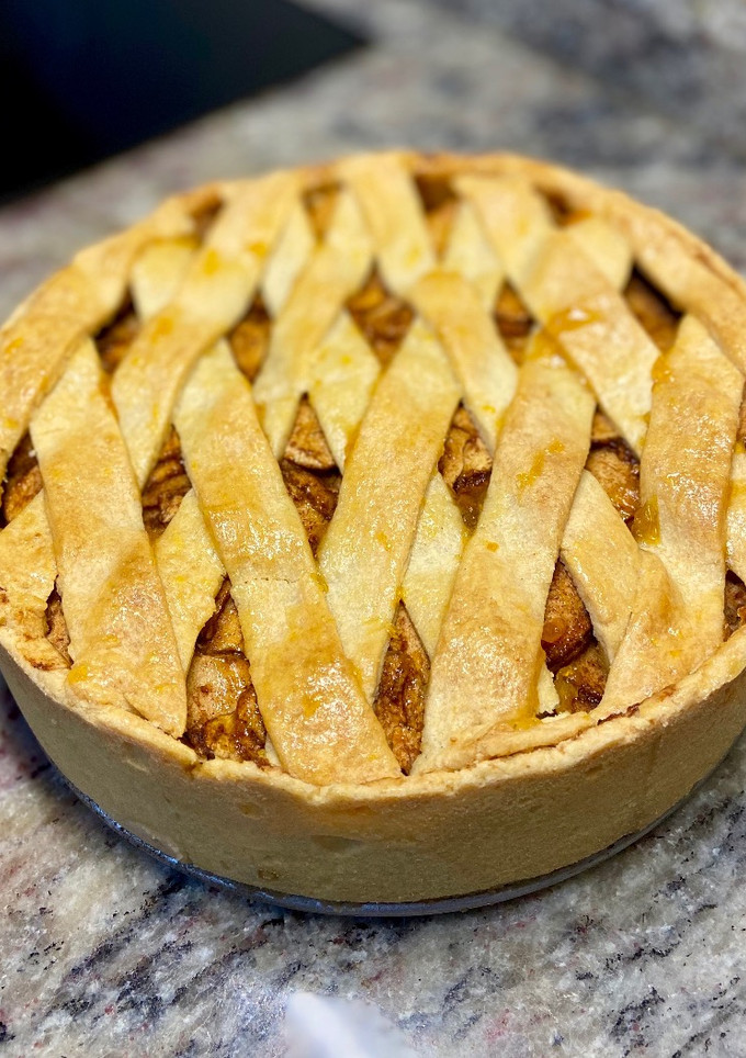Una foto de Tarta de manzana (appeltaart)