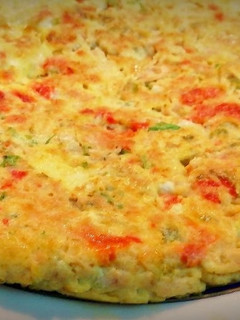 Una foto de Tortilla de Escalivada con Atún blanco