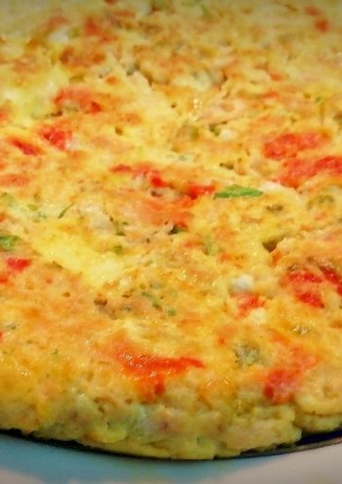 Una foto de Tortilla de Escalivada con Atún blanco