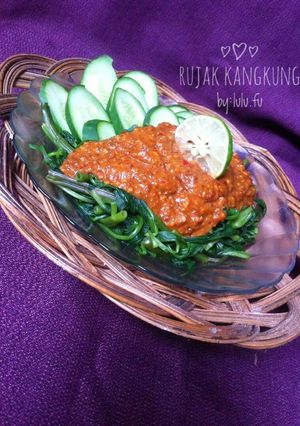 Foto resep Rujak kangkung