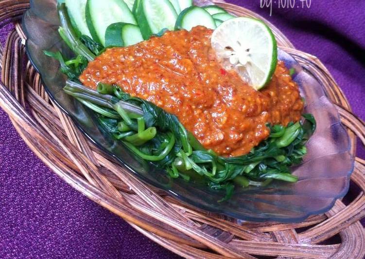 Resep Rujak kangkung, Lezat Sekali