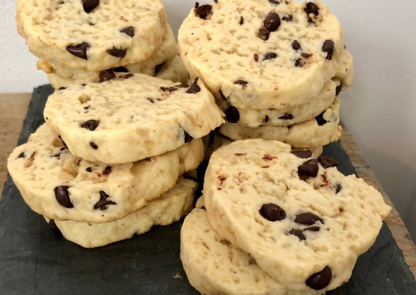 Shortbread aux pépites de chocolat