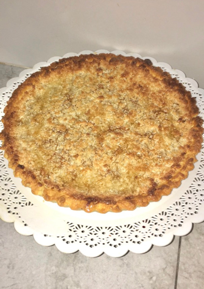 Una foto de Tarta de coco y dulce de leche