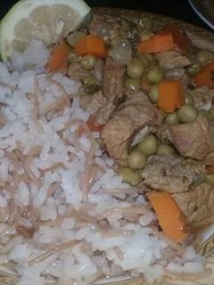 صورة لوصفة يخنة بازيلا ورز