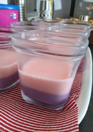 Une photo de Panna cotta litchi