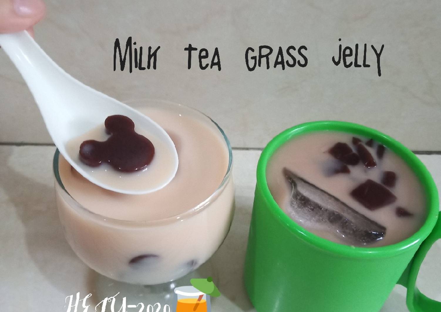 Resep Milk Tea Grass Jelly Bubble (Easy Bubble Milk Tea) oleh Hety