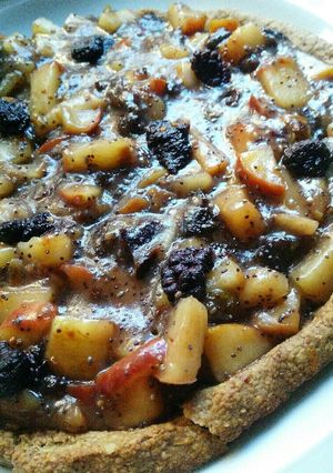 Una foto de Tarta de manzanas vegana