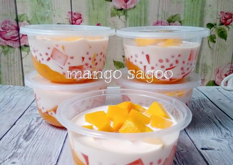 Recipe: Yummy Mango Sagoo