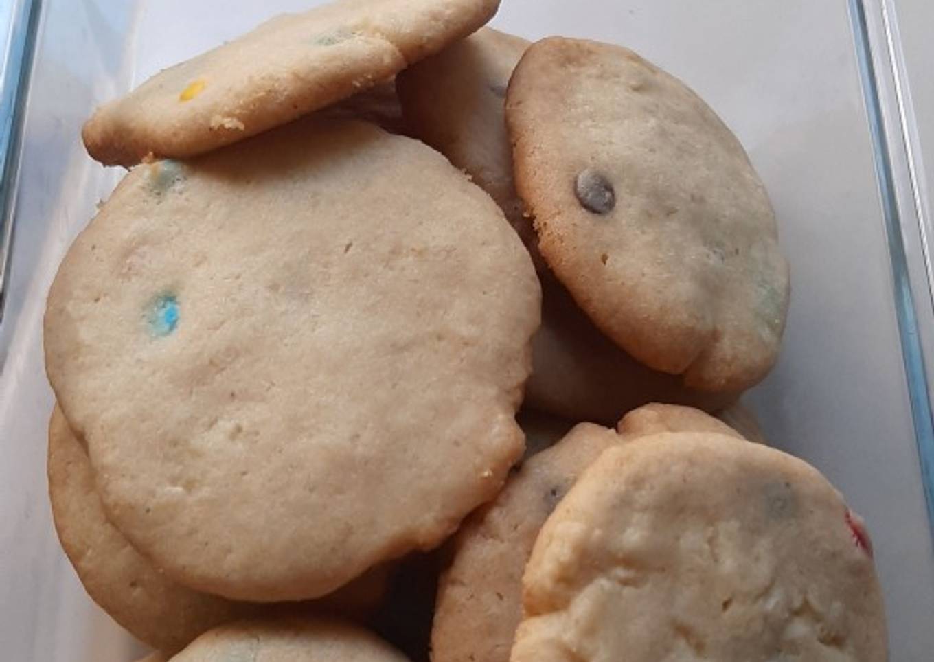 Galletas con chispas y lentejas de chocolate