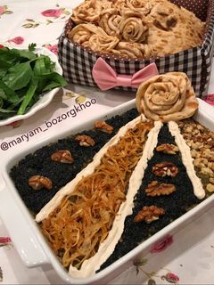 عکسی از دستور کشک بادمجان مجلسی