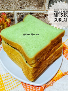 Foto resep Roti Tawar Pandan Keju Meisis Coklat