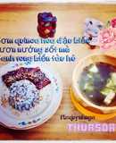 Cơm qinoa hoa đậu biếc- lươn nướng sốt mè