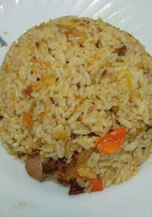 Foto resep Nasi Goreng ikan cue pedas.