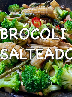 Una foto de Brócoli 🥦 Salteado con Calamar 🦑
