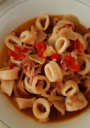 Foto resep Cumi Saos Tiram Pedas