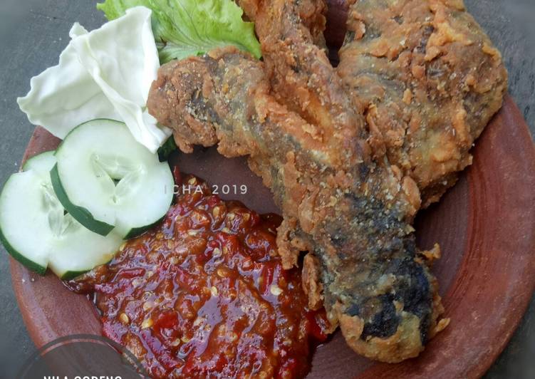 Nila goreng terbang sambal lamongan