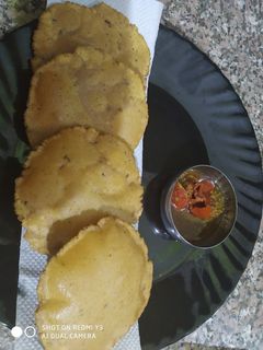 आचारी पूरी (Achari Puri recipe in Hindi) रेसिपी मुख्य फोटो