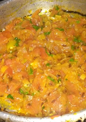 A picture of Tomato Sabzi.