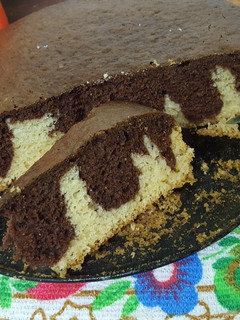 Una foto de Torta fácil de vainilla y cocoa