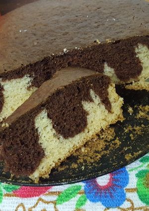 Una foto de Torta fácil de vainilla y cocoa