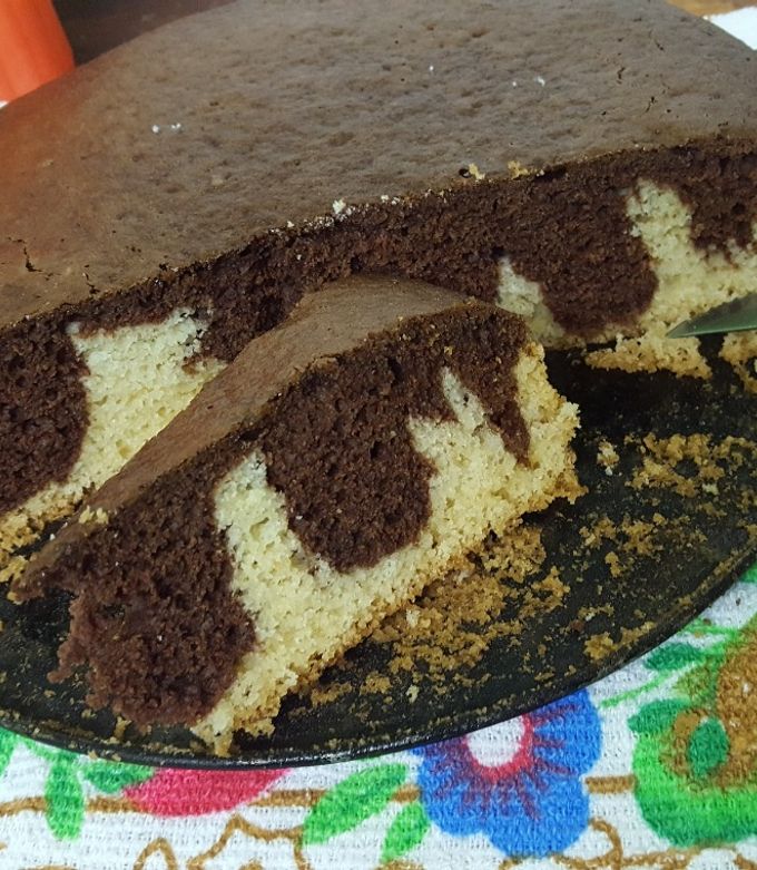 Una foto de Torta fácil de vainilla y cocoa