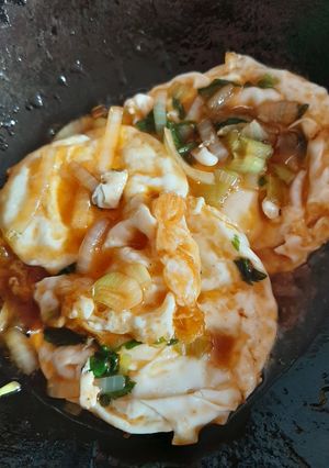 Foto resep Telor Ceplok Saos Tiram