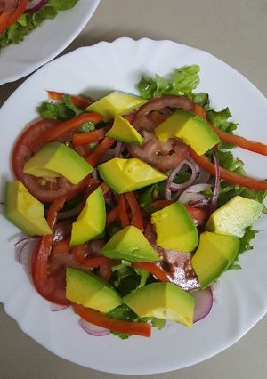 A picture of Avocado Tomato Salad.