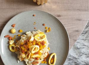 Une photo de Chipirons & risotto façon Basque