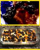 Postre ciruelas y crema de coco