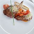 Roast beef con vegetales asados