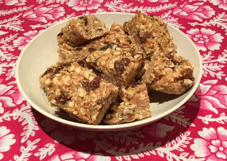 Recipe of Homemade Peanut butter flapjacks