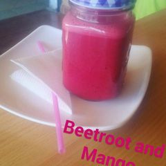 A picture of Beetroot and Mango Smoothie.
