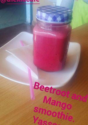 A picture of Beetroot and Mango Smoothie.