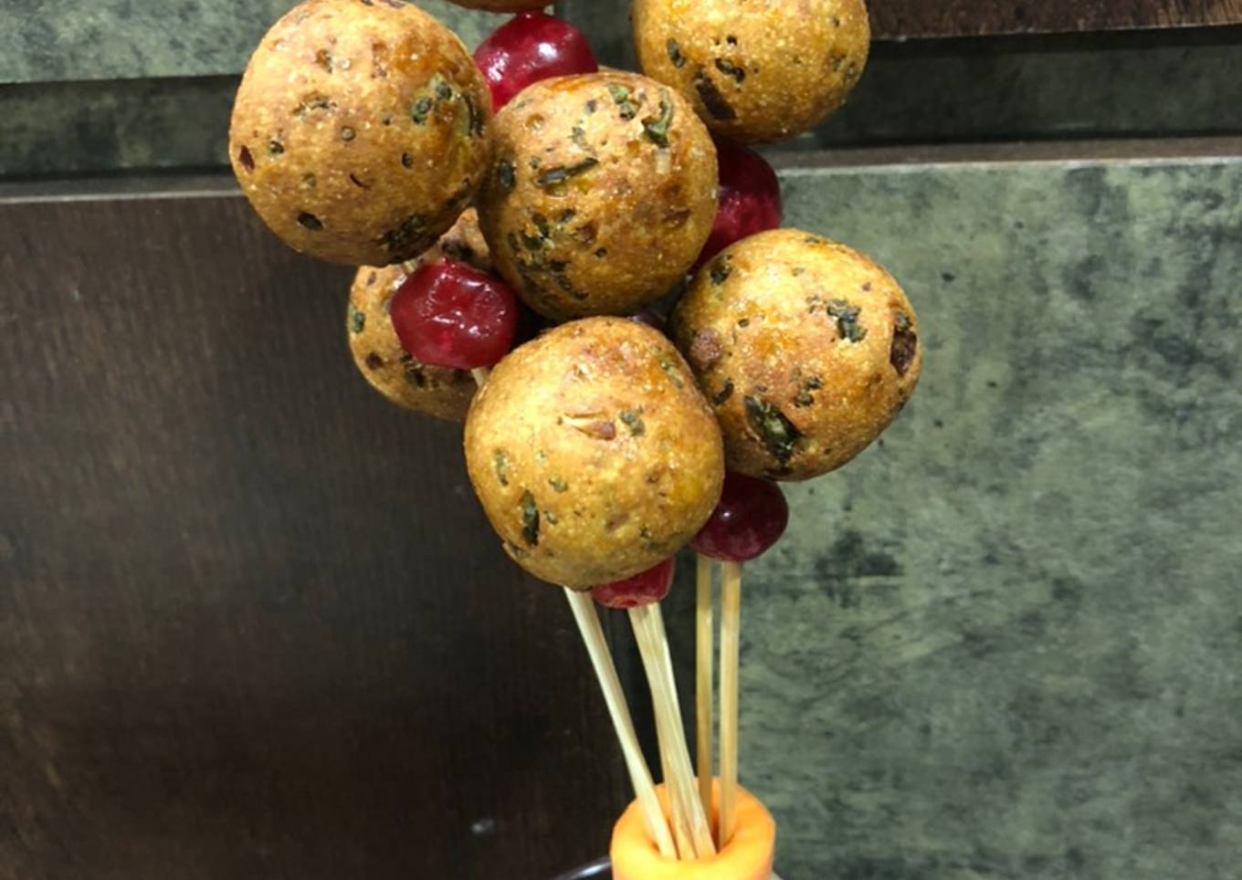 Peel of bitter gourd lollipop