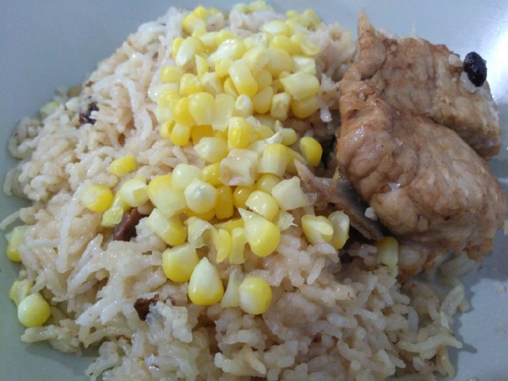 Easy Way Make Recipe 玉米排骨饭 Pork Rib Rice with Sweet Corn that is So Delicious, Perfect}