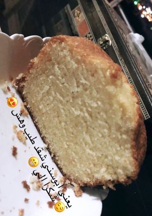 صورة لوصفة كيك الحليب الساخن 🍞