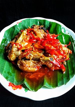 Foto resep Ayam sambal iris