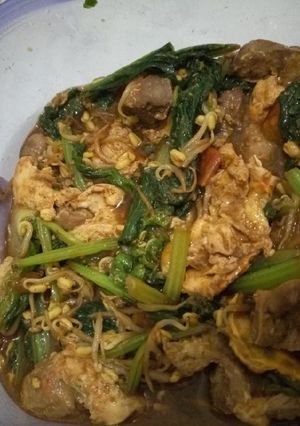 Foto resep Ca sawi telor ampela teflon anak kos sahur