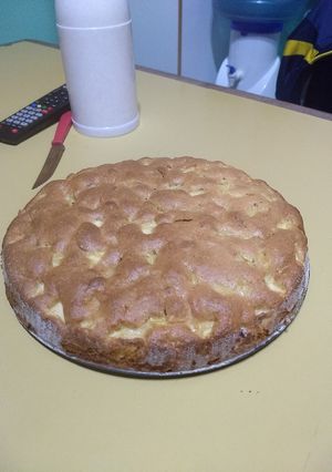Una foto de Torta de manzanas verdes